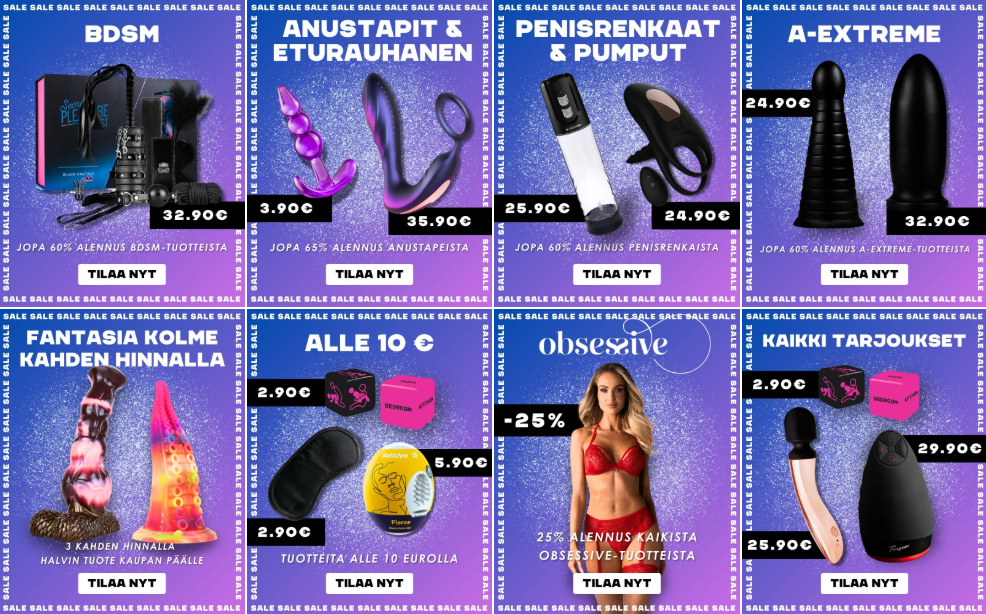 Seksilelut -- Woome.fi verkkokauppa
